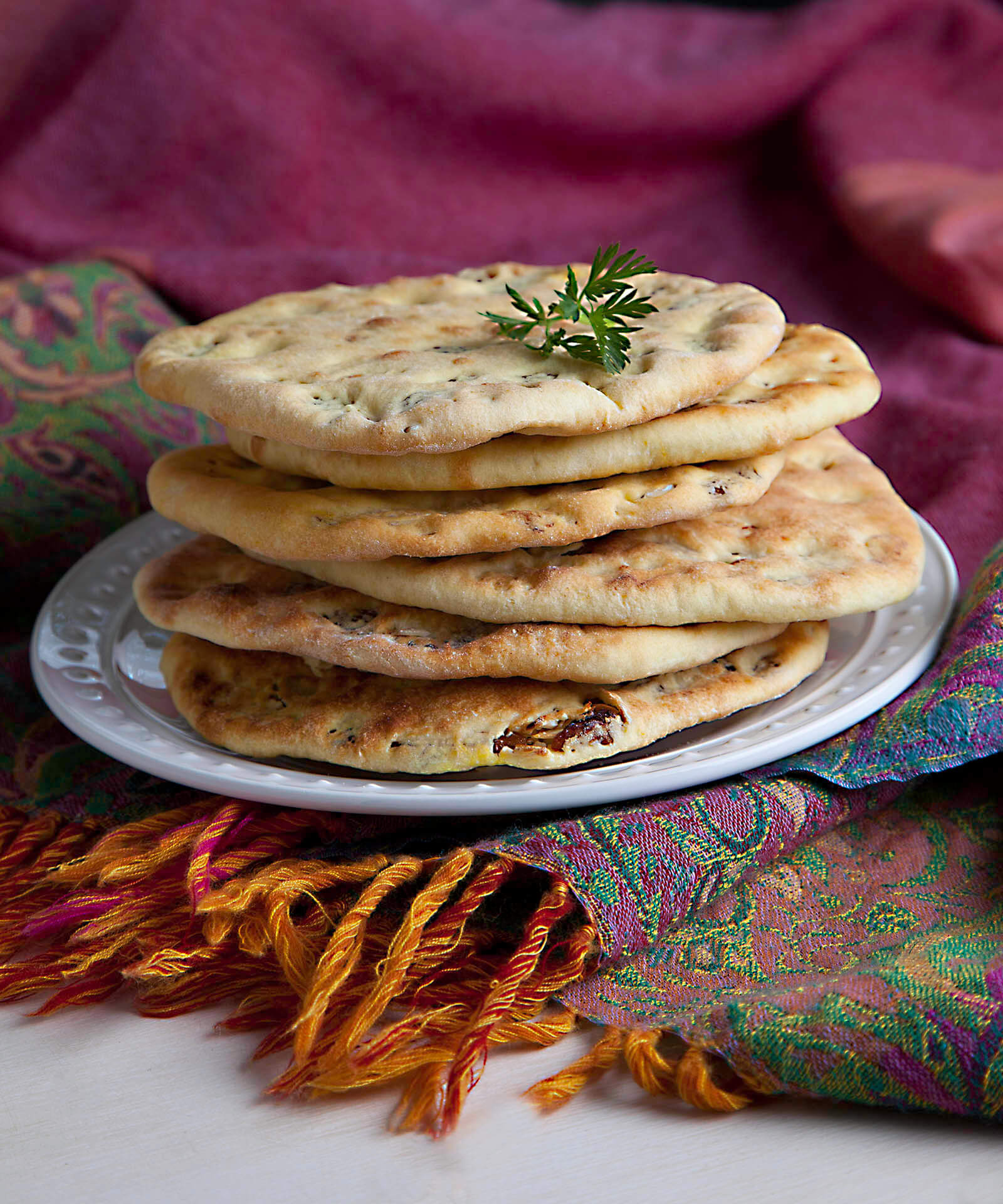 Golden Raisin Naan Bread